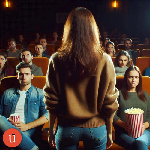 working at cinema english story